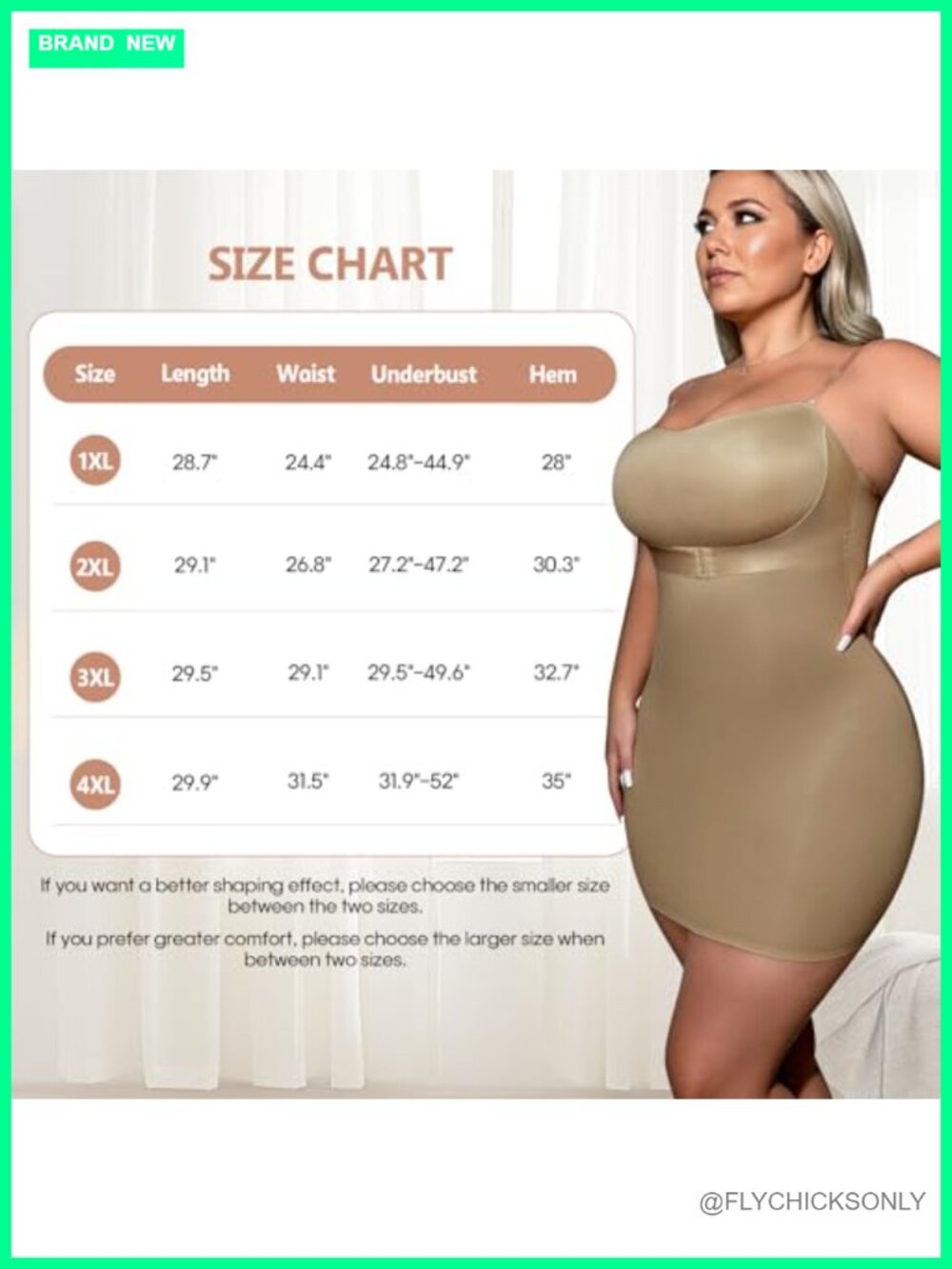 Seamless Full Body Shaper Tummy Control Bodysuit Shapewear Under Dress with - Picture 6 of 6